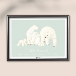 Le Portrait de Notre Famille - Ours Polaires