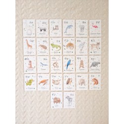 Cartes - L'ABC et 123 des Animaux - Apprendre l'Alphabet et les Chiffres en s'Amusant- Français/Anglais