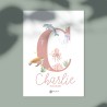 Affiche Initiale Prénom Bébé ou Enfant Personnalisée