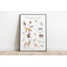 Affiche "Les Animaux de la Forêt" FR-EN