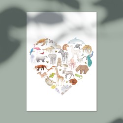 Coeur des Animaux - Affiche...